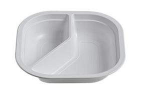 PIATTO BISCOMPARTO 180X180 H40 22GR MATER-BI CT=600PZ