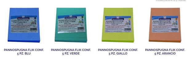 PANNOSPUGNA 200X180 FLIK VARI COLORI CF=5PZ