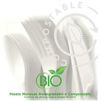 CUCCHIAIO 165MM BIO-PLA COMPACT BIANCO 5,3GR CF=50PZ