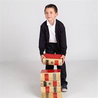 CARDIGAN C/BOTTONI MOD.KIDS COLORE BLU NAVY